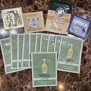 L'Occitane Skincare Supple Almond Skin Oil Sample Set Of 11, Plus 4 Additional
